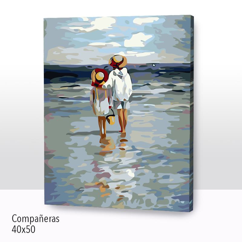 Kit Paint by numbers 40x50 Compañeras | WC6707 Main Image